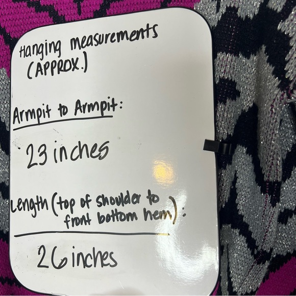 🦓2xHP🦓 Vintage Pink Silver Black Zebra Funky Eclectic Maximalist Sweater - Large - Picture 8 of 8